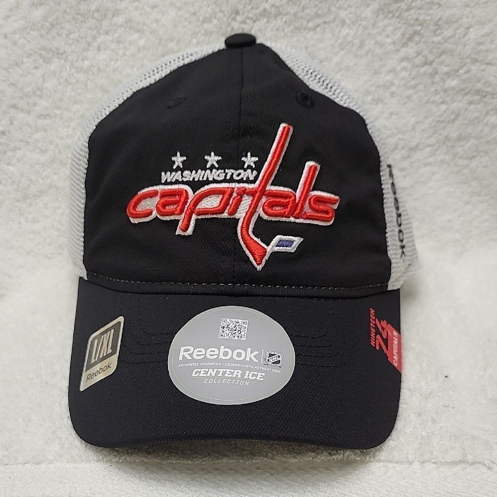 Reebok Washington Capitals L/XL Stretchfit Hat - New